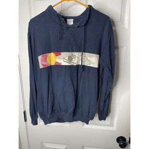 Vintage Crazy Shirts Colorado State Flag Ski Mountains Sweatshirt Pullover  XS